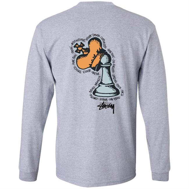Stussy Merch Hidden Pawn Long Sleeve Tee Shirt Stussy Merch Hidden Pawn Long Sleeve Tee Shirt