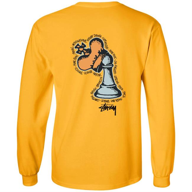 Stussy Merch Hidden Pawn Long Sleeve Tee Shirt Stussy Merch Hidden Pawn Long Sleeve Tee Shirt
