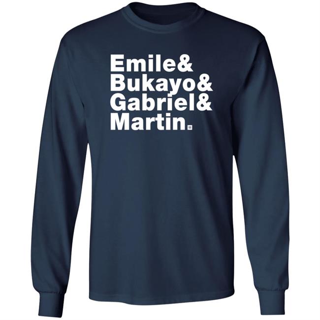 Jonathan David Emile & Bukayo & Gabriel Martin Shirt Jonathan David Emile & Bukayo & Gabriel Martin Shirt