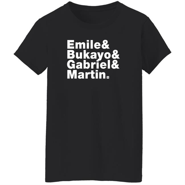 Jonathan David Emile & Bukayo & Gabriel Martin Shirt Jonathan David Emile & Bukayo & Gabriel Martin Shirt
