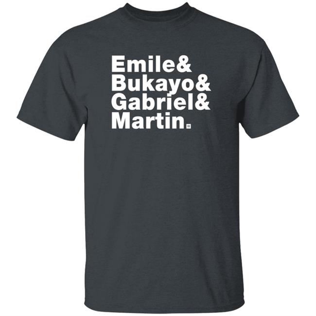 Jonathan David Emile & Bukayo & Gabriel Martin Shirt Jonathan David Emile & Bukayo & Gabriel Martin Shirt
