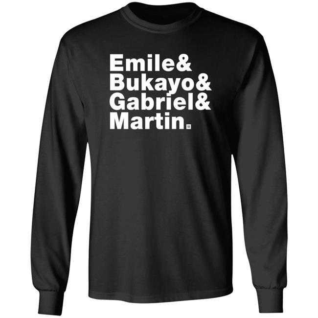 Jonathan David Emile & Bukayo & Gabriel Martin Shirt Jonathan David Emile & Bukayo & Gabriel Martin Shirt