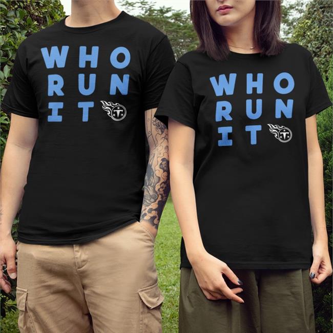 Tennessee Titans Dj Paul Three6mafia Juicy J Who Run It Shirt