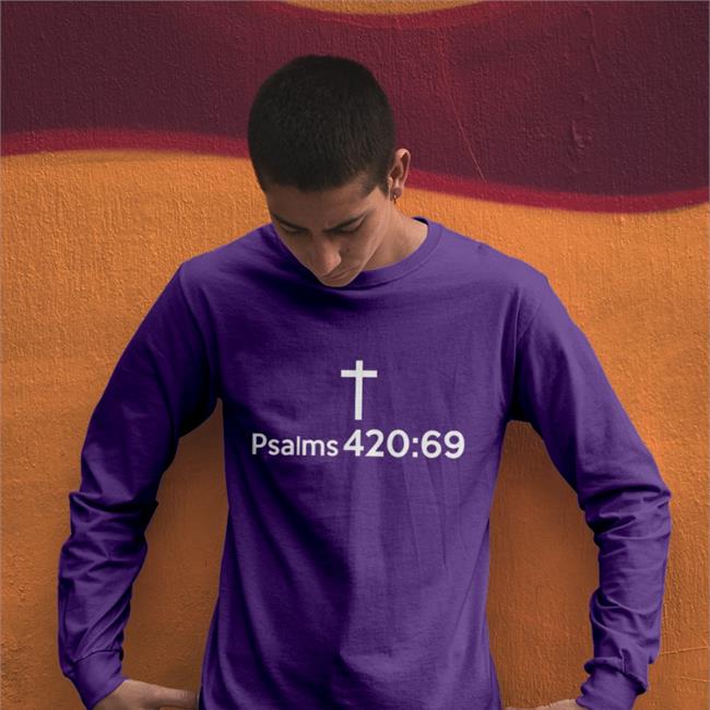 Weird Thrift Store Shirts Merch Psalms 420 69 T-Shirt