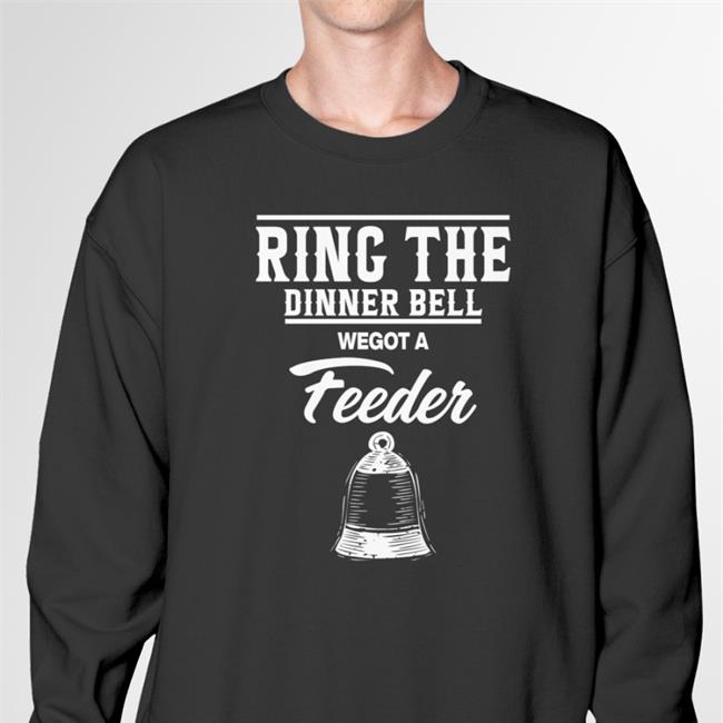 Piki Bruh Ring The Dinner Bell We Got A Feeder Hooded Sweatshirt Blue