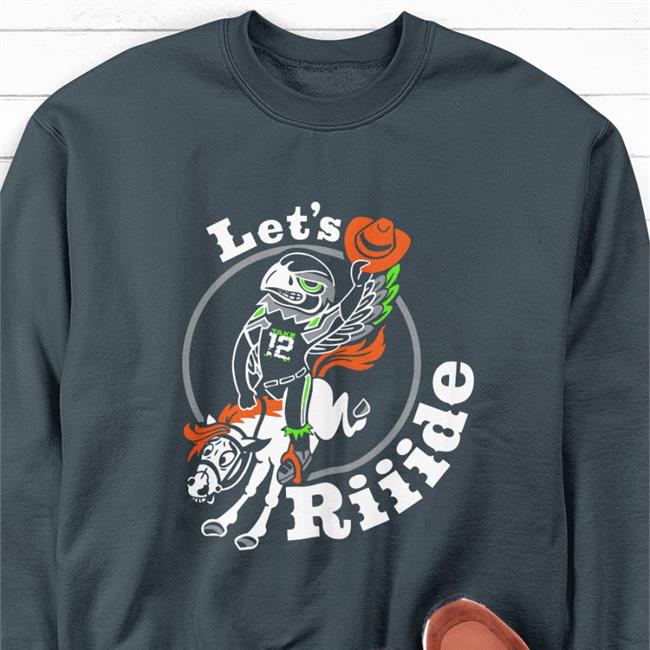 Let's Riiide Shirt Katelyn Quint Seattle Seahawks Lofa Tatupu
