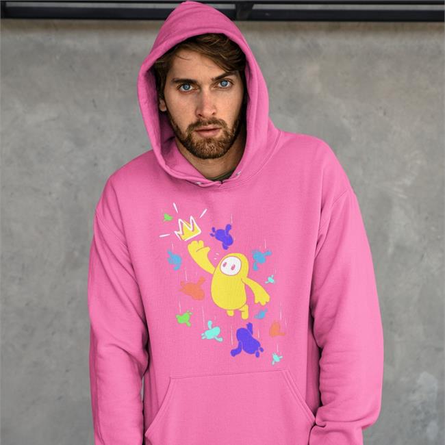Devolver Digital Merch Fall Guys Screen Print Hooded Sweatshirt
