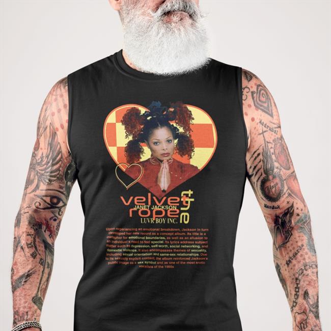 Luvrboy Factories Merch Velvet Rope Janet Jackson Tee Rashon Gvmini