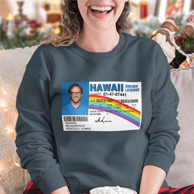 Mcdaniel Hawaii Driver License T Shirt Mike Mcdaniel Jason Mccourty