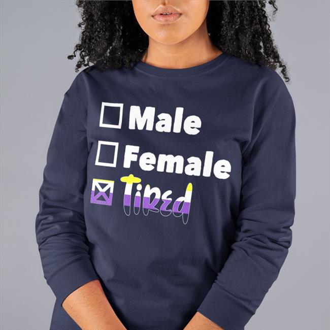 Male Female Tired Tee Shirt Mamunches Male Female Tired Tee