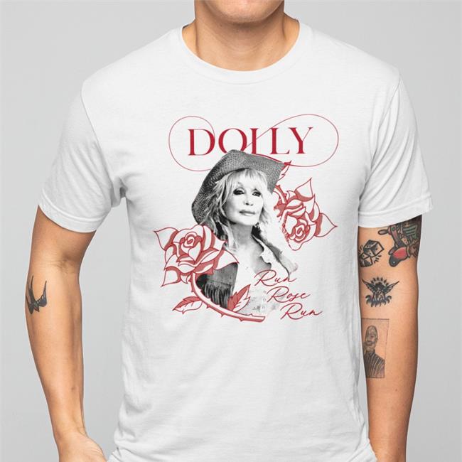 Adam Page Dolly Run Rose Run T Shirts Dolly Parton