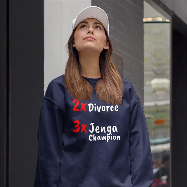 2X Divorce 3X Jenga Champion Tee 2X Divorce 3X Jenga Champion Shirt