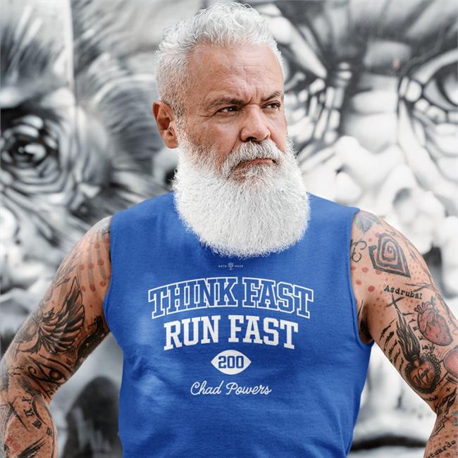Saquon Barkley Think Fast Run Fast 200 Chad Powers Tee Roto Wear Store