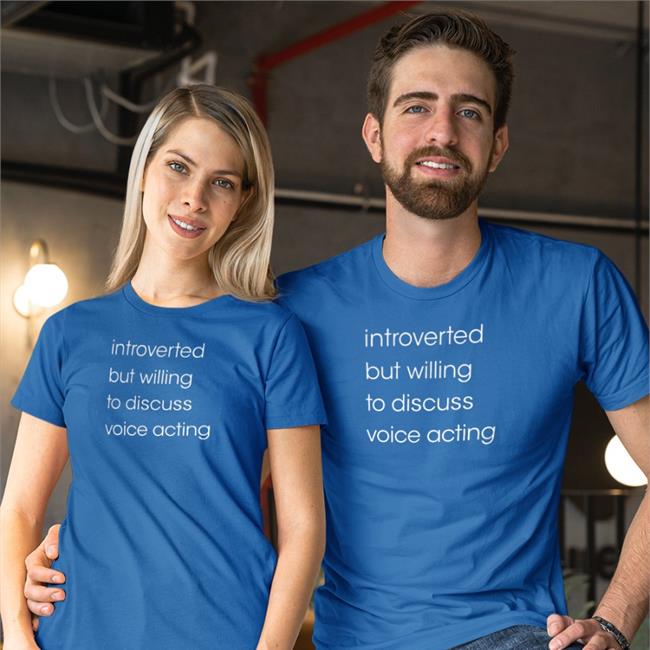 Introverted But Willing To Discuss Voice Acting T Shirts Streamelements Merch June Yoon