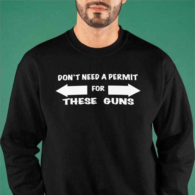 Evan Peters Don't Need A Permit For These Guns T Shirt