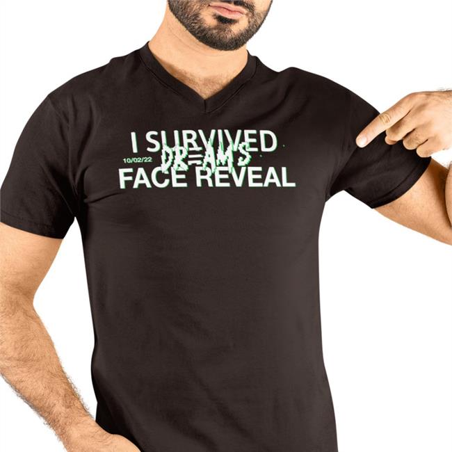 Dreamfanart 10 02 2022 I Survived Dream’S Face Reveal Baseball Sleeve Tee Ambyia