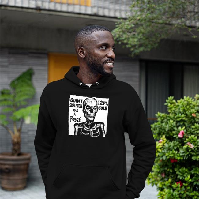 Giant Skeleton Has A Posse V Neck T Shirt Rob Sheridan Store