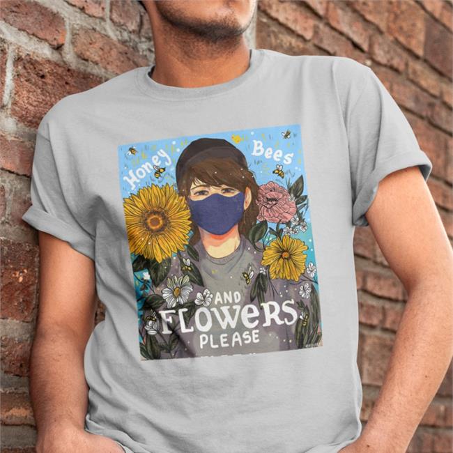 Honey Bees And Flowers Please T Shirt Raychu Ranboo Ranboofanart