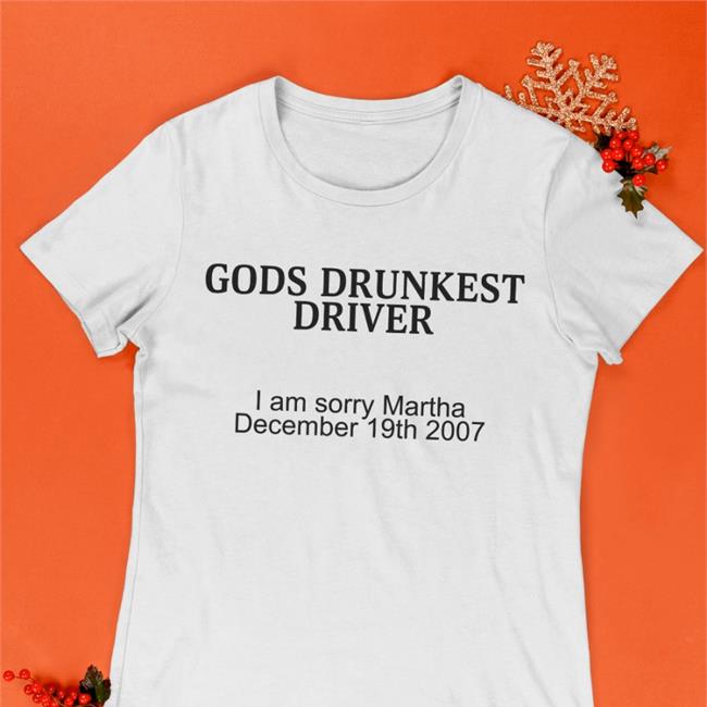 Schizo Store Gods Drunkest Driver I Am Sorry Martha December 19Th 2007 Cap Shirts With Threatening Auras
