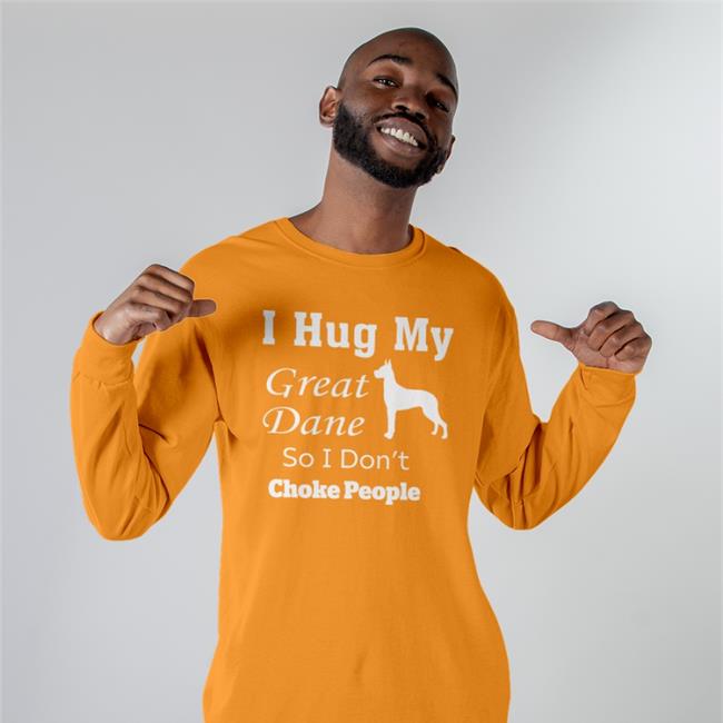 I Hug My Great Dane So I Don't Choke People Cap Weird Thrift Store Shirts
