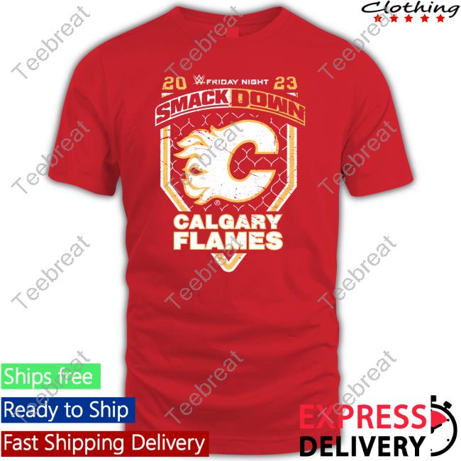 Official Smackdown X Calgary Flames Crewneck Sweatshirt