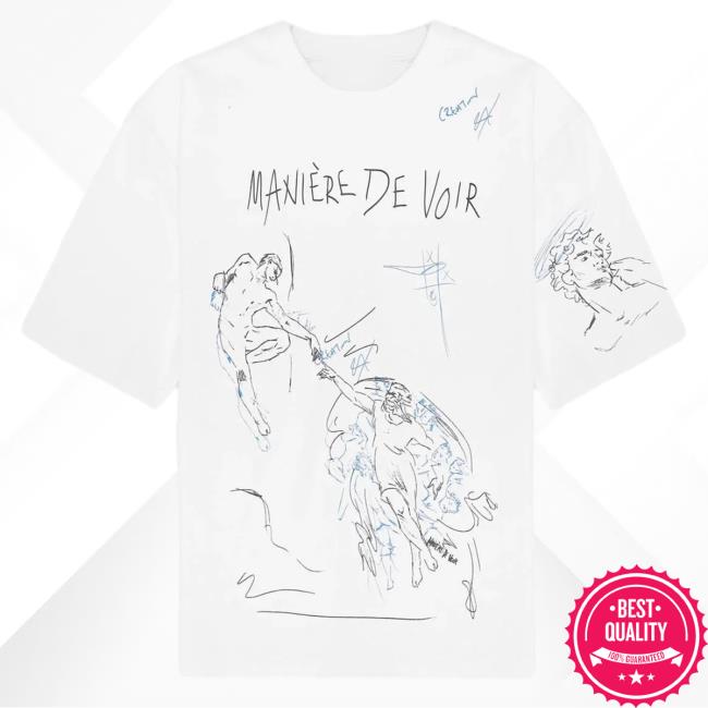 Manière De Voir Graffiti White Top Shirt