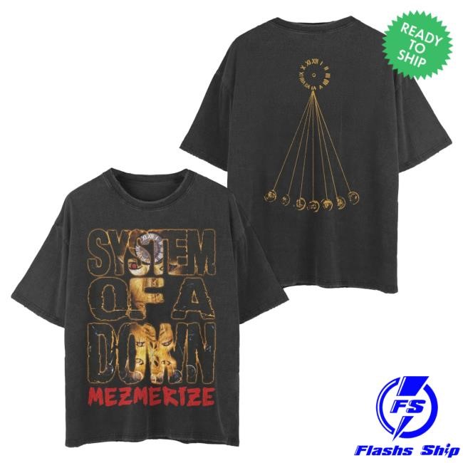 System Of A Down Mezmerize Stacked Logo Tshirt