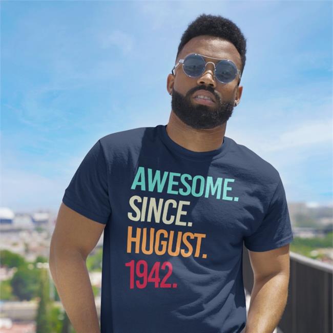 Awesome Since August 1942 Long Sleeve T Shirt Isobel Isobelball5