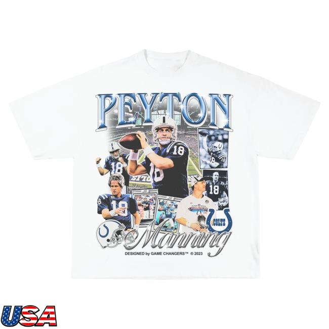 Official Game Changer Peyton Manning 2 - Colts Hot Shirt White GameChanger
