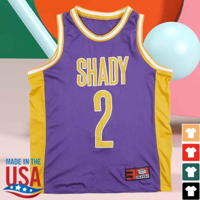 Official Interscope Records Merch Store Eminem MMLP Basketball Jersey T-Shirts