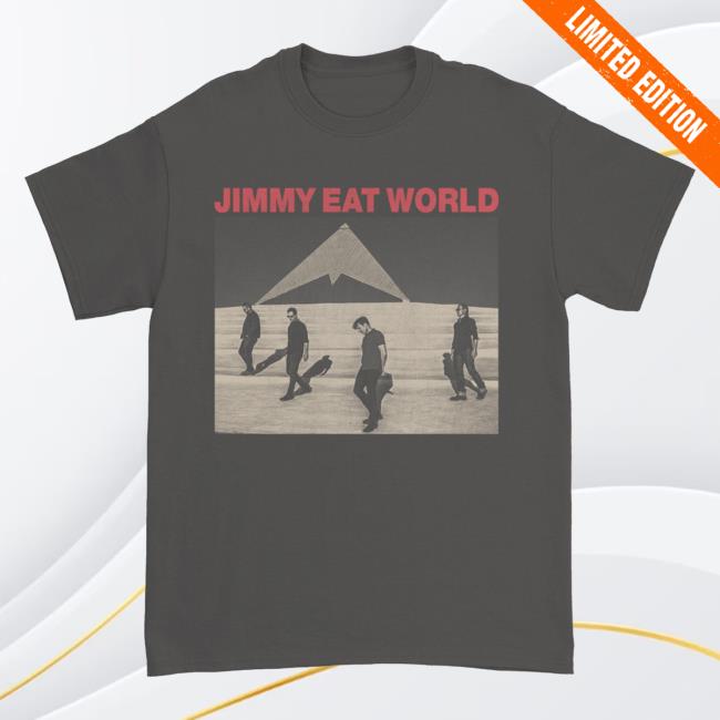 Official Jimmy Eat World Merch Pyramid Photo Shirts (Charcoal)