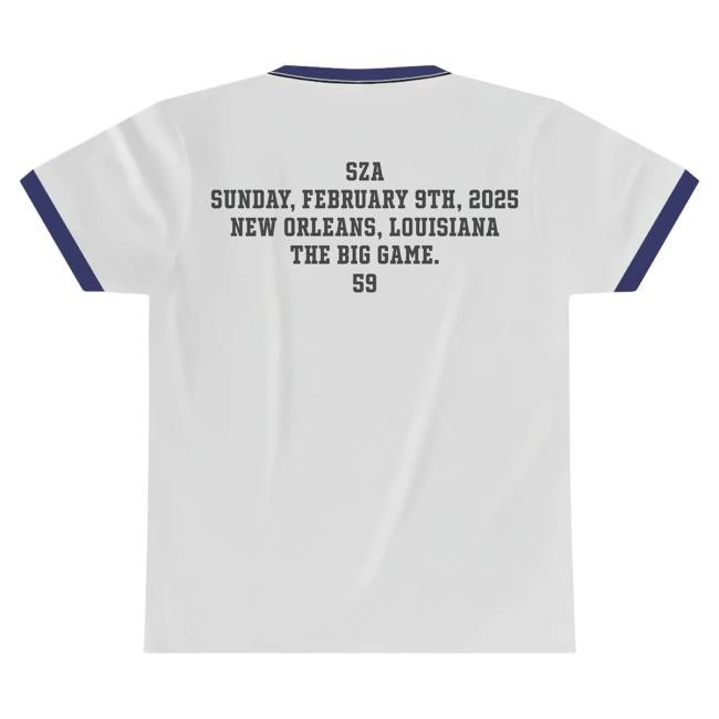 Official Sza Super Bowl Merch Sza - Beetle Ball Ringer Shirt 2025 Solana Imani Rowe