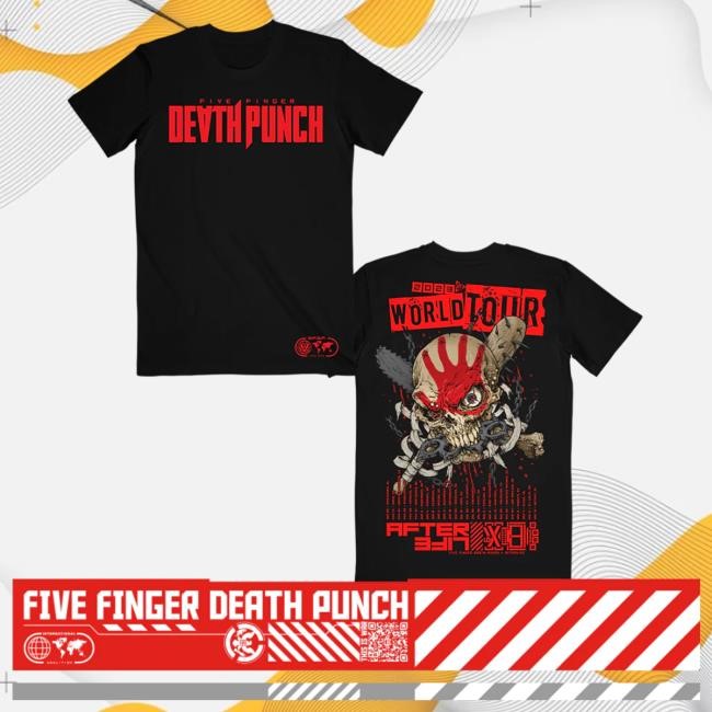Official Five Finger Death Punch Merch Store Aft3rlife ITIN Black Popover Shirt Five Finger Death Punch Clothing Shop