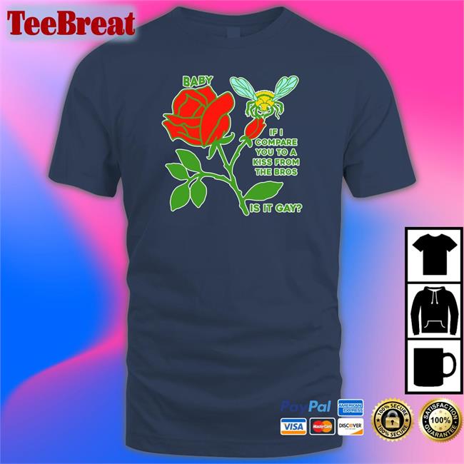 Goodshirts Merch Baby If I Compare You To A Kiss From The Bros Is It Gay Shirt Shirts That Go Hard
