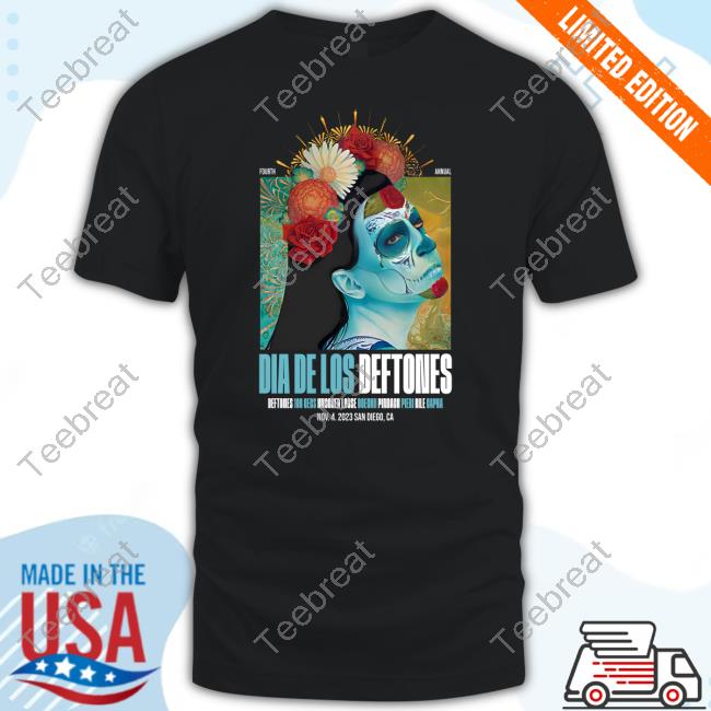 Official Deftones Merch Dia De Los Deftones 2023 La Catrina Admat T-Shirt