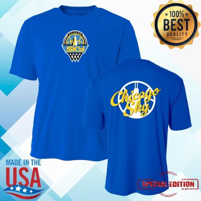 Chicago Sky Team Sky Script Hot Shirt Chicago Sky Official Shop Merch Store