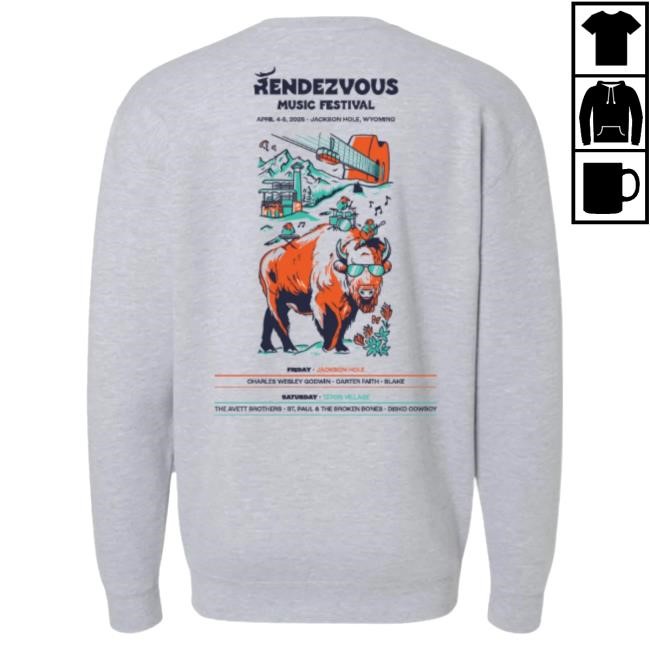 Official Jackson Hole Shop Store Jackson Hole Rendezvous Fest 25 Crewneck