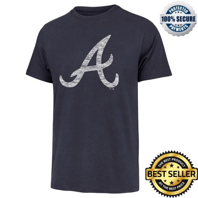 47 Atlanta Braves Navy Blue Franklin Short Sleeve MLB Baseball MLB