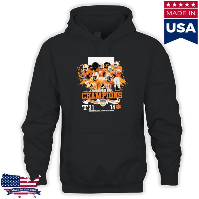 2022 Orange Bowl Champions Tennessee Clemson Tiger December 30 2022 Sweatshirts