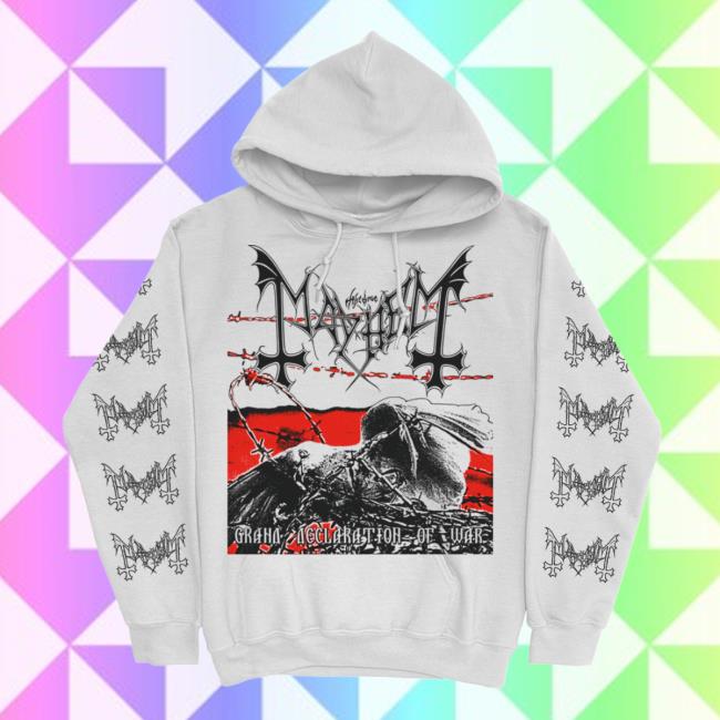 Official Mayhem Grand Declaration of War (White) Pullover Sweatshirt