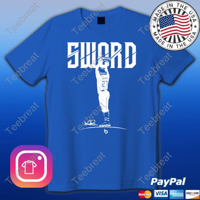 Bauer Outage Sword Shirts Trevor Bauer Merch Baueroutage