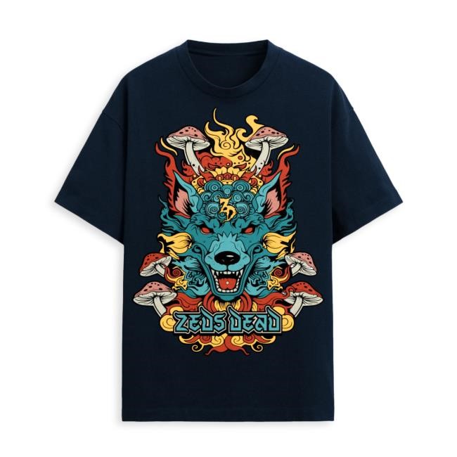 ZEDS DEAD - Dawns Highway Navy New Shirt Zeds Dead Merch