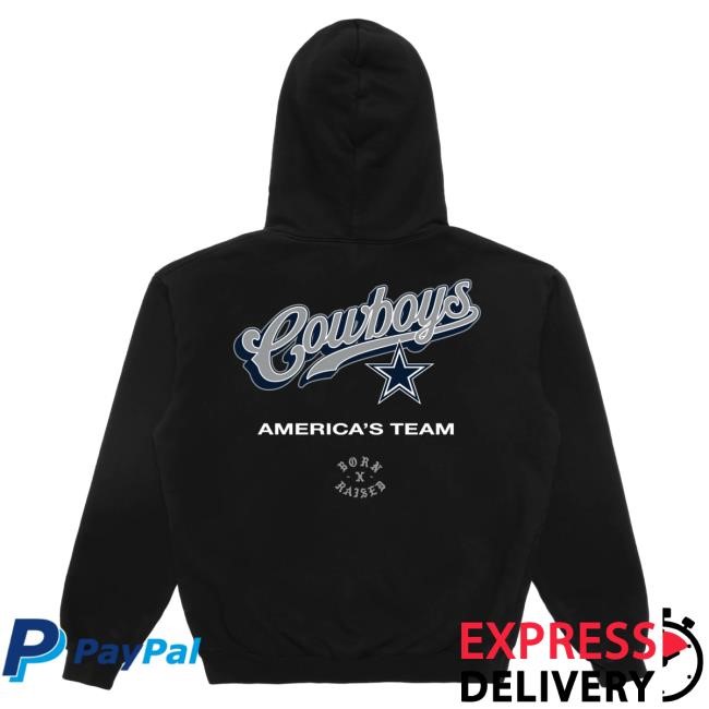 Official Born X Raised Shop Born X Raised + Cowboys Pro Script Tee: Black NFL 2025 Kickoff