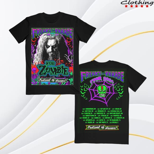 Rob Zombie Festival Of Horror 2024 Itin S/s Shirt Rob Zombie Merch