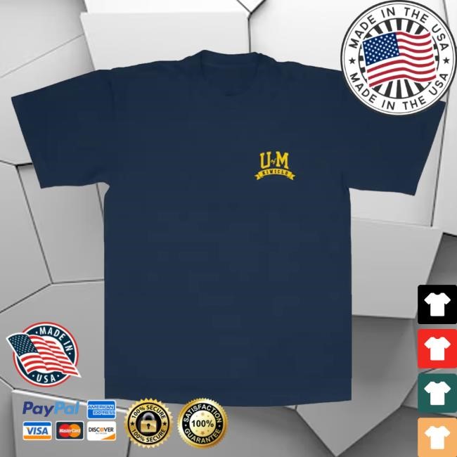 Official Kiwiclo X Bryce Underwood Michigan Wolverines Navy Tee