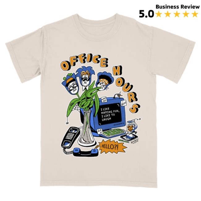 Merch Table Office Flowers Tees (Natural) Merchtable