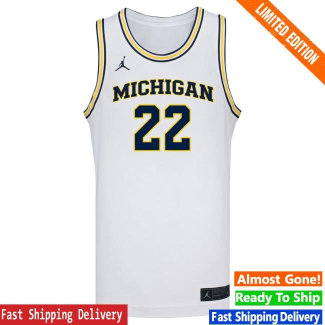 Michigan Wolverines #22 Kendall Dudley Student Athlete White Women's Basketball Jersey Top Shirt The M Den Shop Official