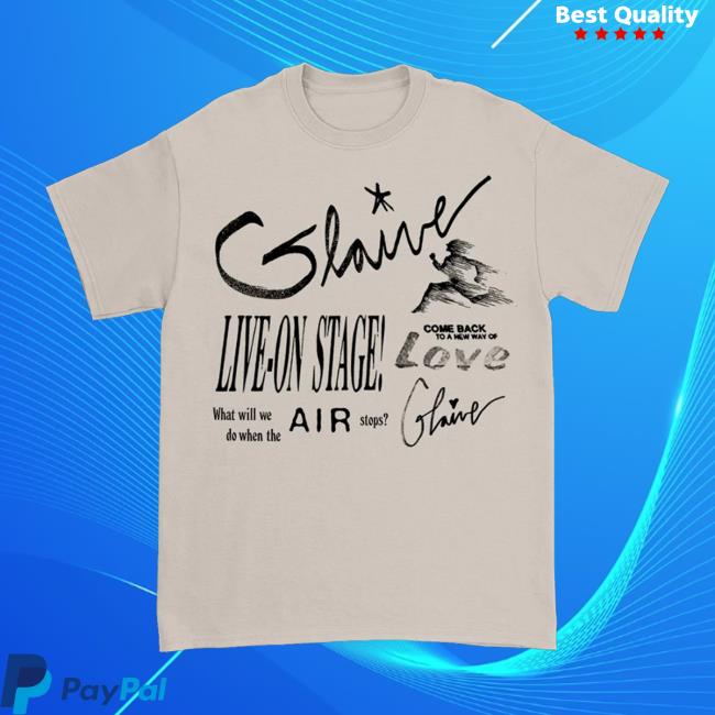 Glaive Merch Glaivemusic Live On Stage Black Ink Sweatshirt