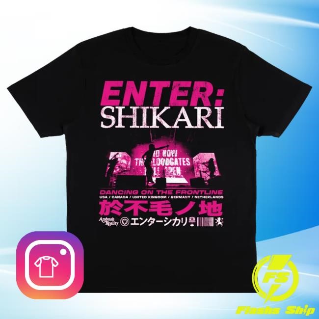 Official Enter Shikari Dancing On The Frontline World Tour Hot Shirt