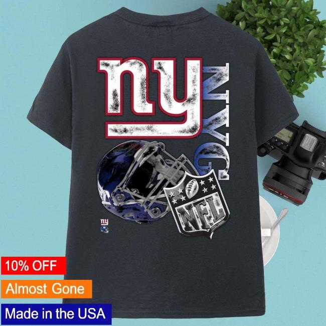 Official Unisex Aleali May x No Caller ID Black New York Giants Stacked Hot Shirt